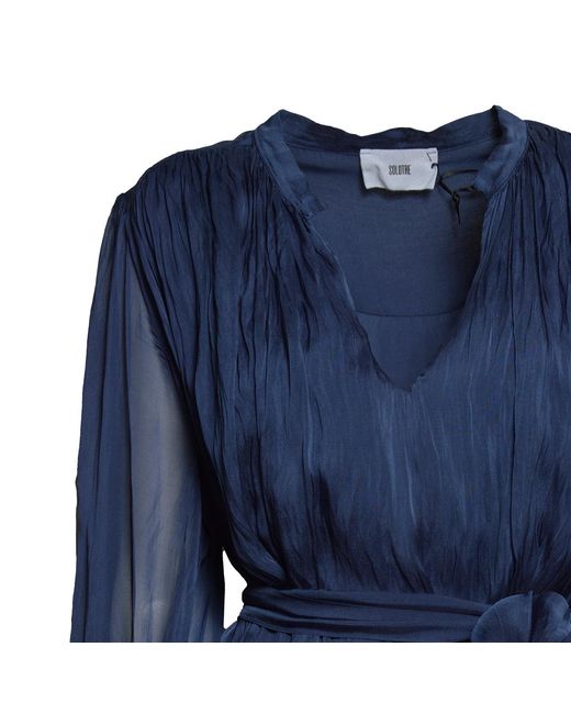 Vestidos Solotré SOLOTRE de color Blue