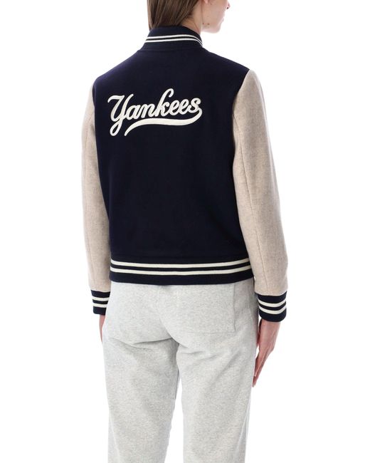 Sporty & Rich Blue Wool Varsity Jacket