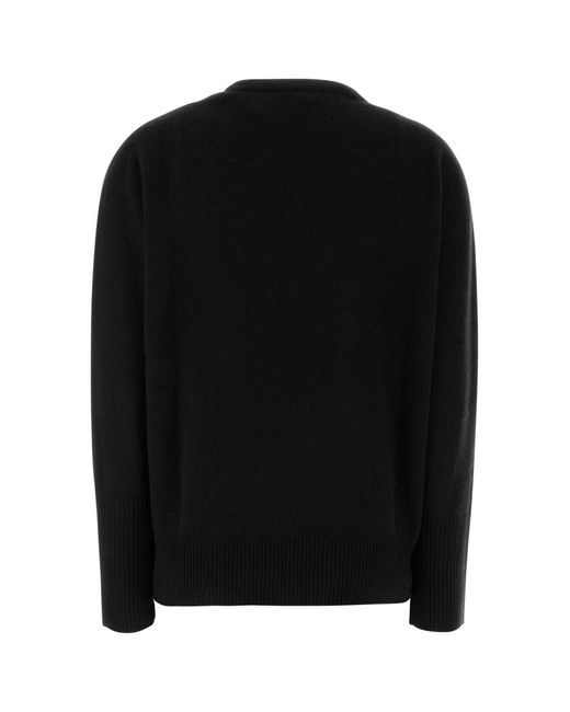 The Row Black Crew Neck Sweater