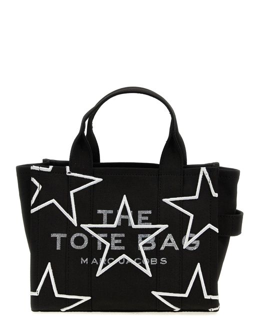 Marc Jacobs Black 'The Star Canvas Small Tote' Handtasche