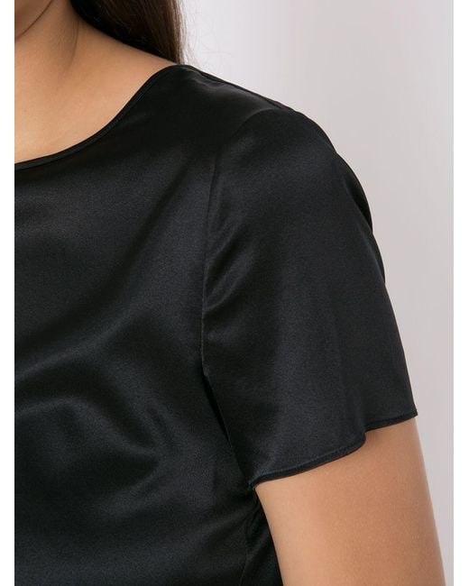 Blouse En Soie Emporio Armani en coloris Black
