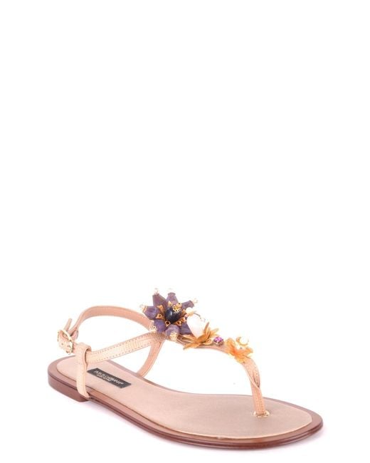 Dolce & Gabbana Pink Dolce & Gabbana Flip-Flops