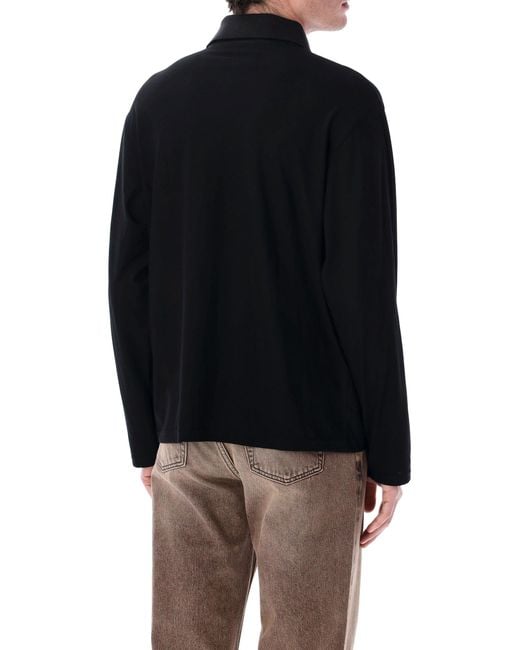 Our Legacy Black Long Sleeve Rugby Tee for men