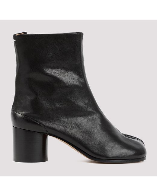 Maison Margiela Black Leather Tabi Boots