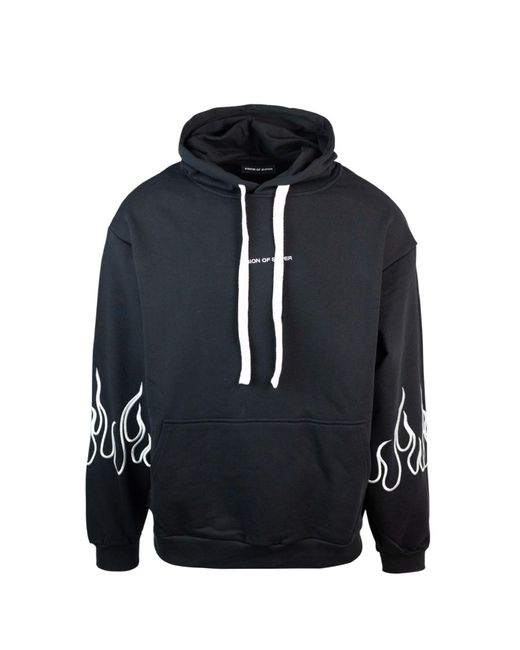 Vision Of Super Visie Van Super Felpa White Flames in het Blue voor heren