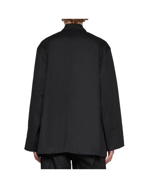 Balenciaga Black Multi-pocket Cargo Shirt Jacket for men