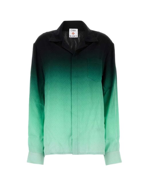 Casablanca Green Regular Ombre Shirt