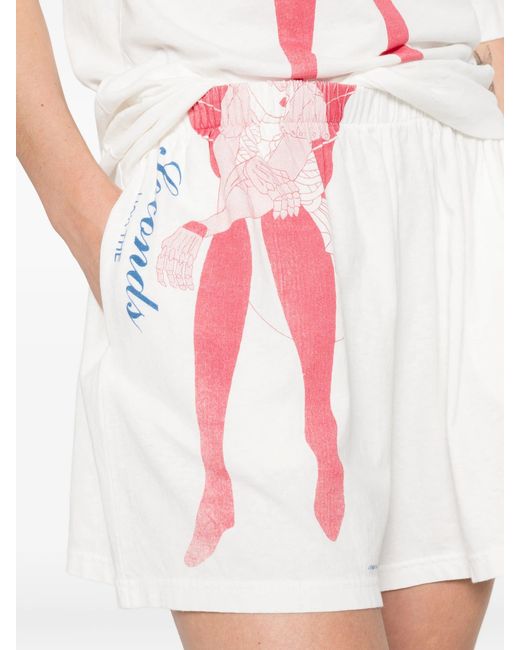 Our Legacy White Gored Shorts