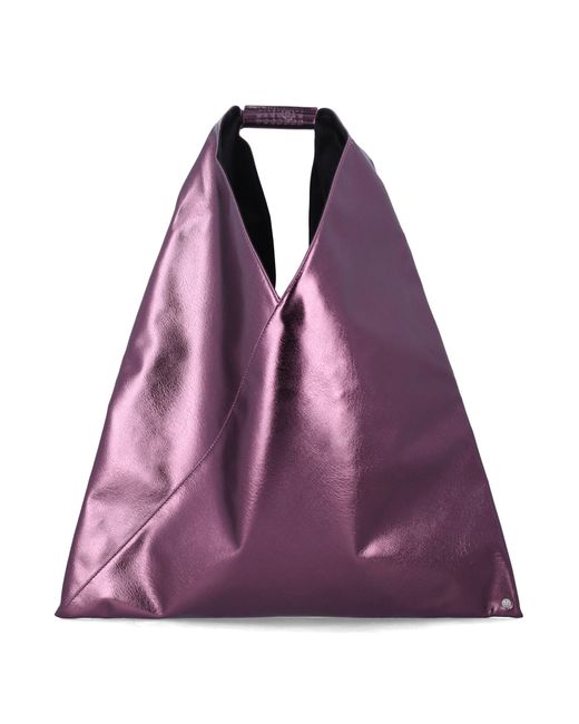 MM6 by Maison Margiela Purple Japanese Metallic Bag
