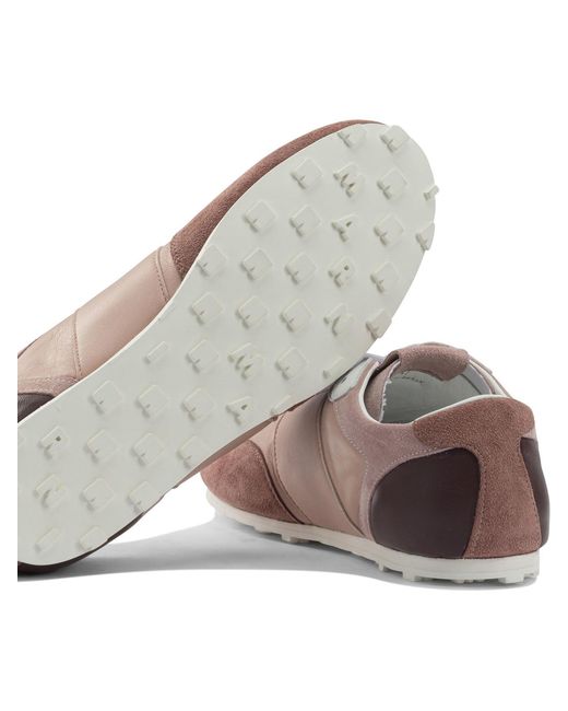 Marni Brown Ledersneaker mit Logo