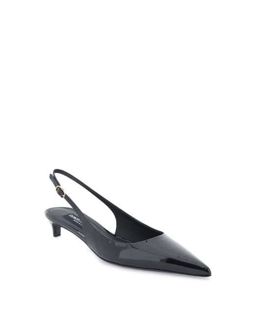 Zapatos de tacón de 40mm con tira trasera Dolce & Gabbana de color Black