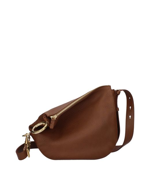 Sacs d'épaule femmes en cuir marron / noisette Burberry en coloris Brown