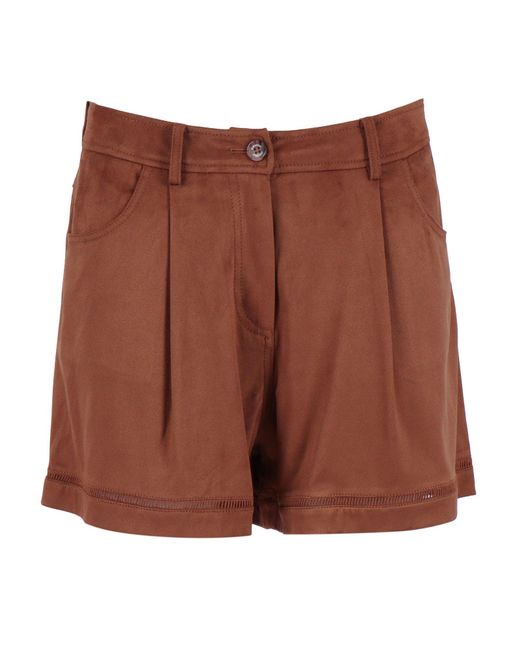 Ermanno Scervino Brown Pantalone Corto