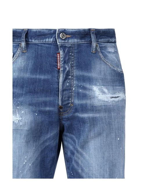 DSquared² Blue 25Ss 스트레이트 팬츠 for men