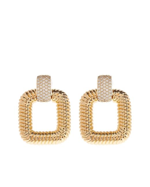 Self-Portrait Metallic Knocker Earrings