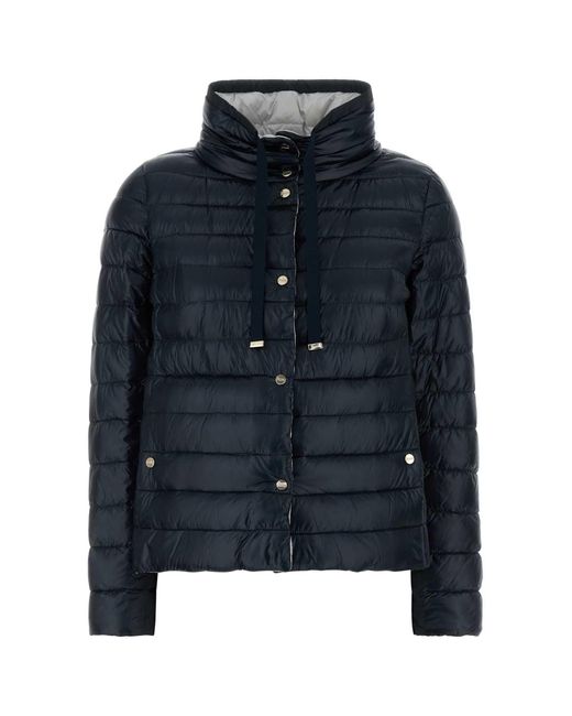 Herno Blue Reversible Quilted Jacket
