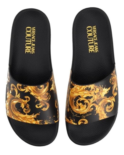 Versace Jeans Couture Multicolor Polyurethane Flats