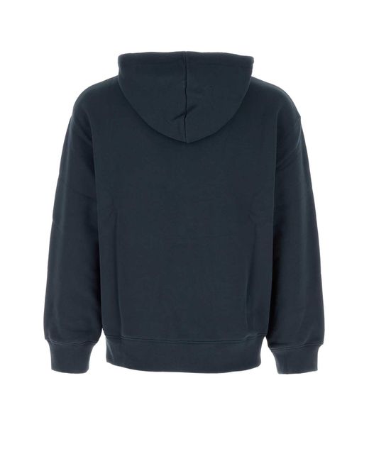 Maison Kitsuné Blue Dark Wool Maddison Bomber Jacket