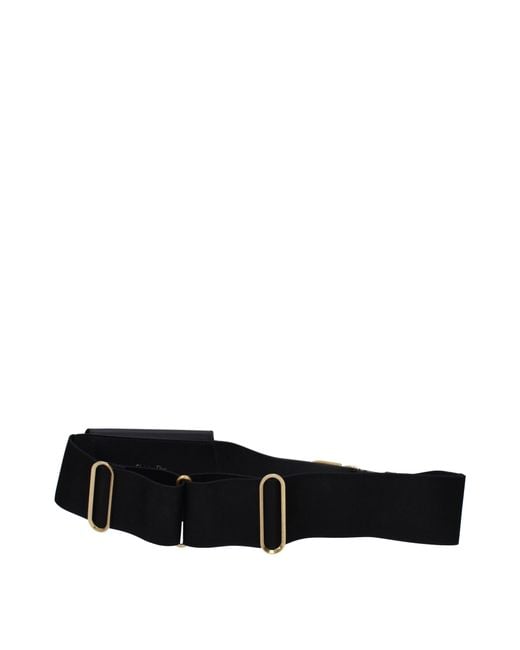 Dior Black Cinture Saddle Donna Pelle Nero