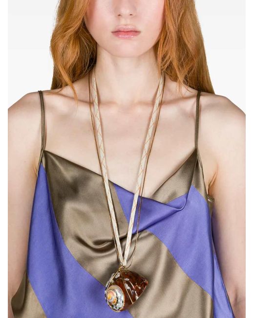 Dries Van Noten White Charm Necklace