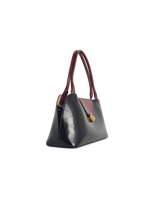 Versace Black East/West 'Vivian' And Lear Shoulder Bag