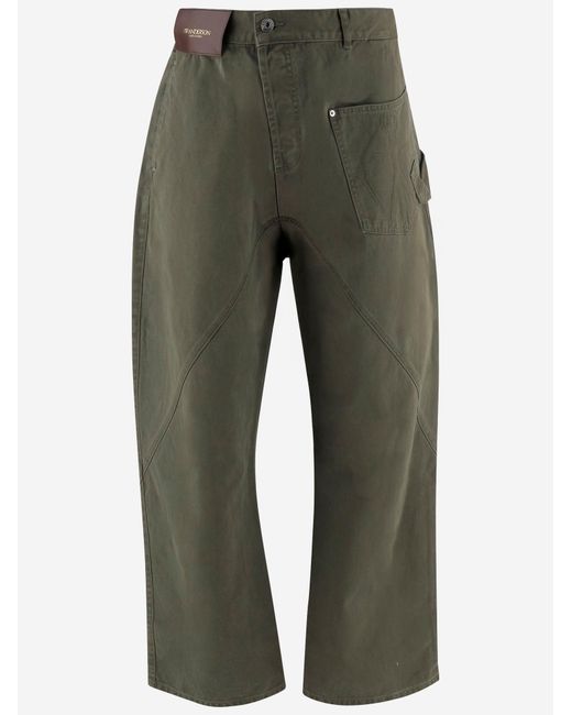 J.W. Anderson Green Jw Anderson Cotton Denim Jeans for men