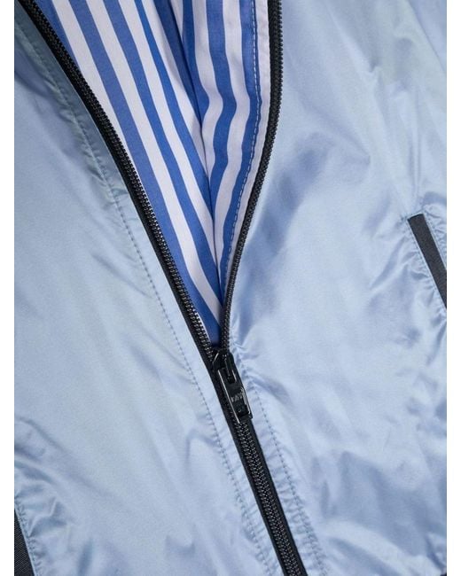 Fay Blue Zipper And Hood Jacket