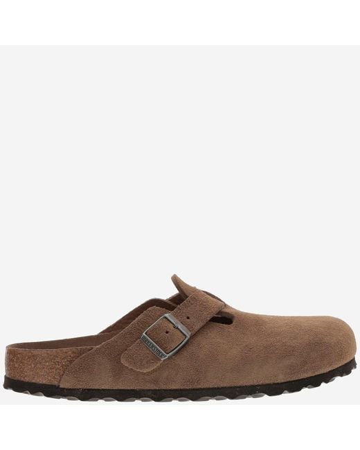 Birkenstock Brown Boston Wildleder Maultiere