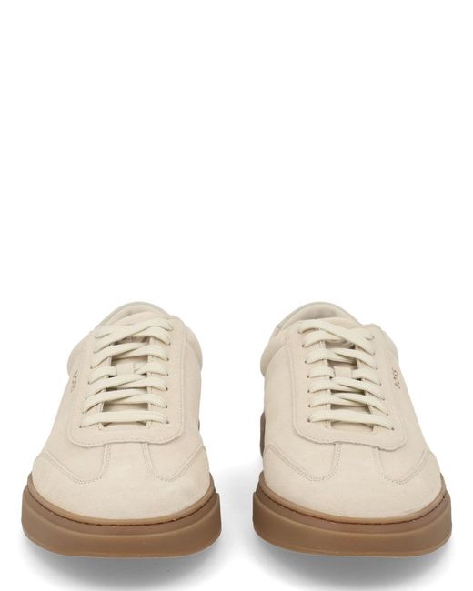 Boss White Leather Sneaker for men