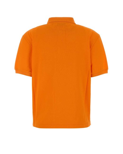 Miu Miu Orange Piquet Polo Shirt