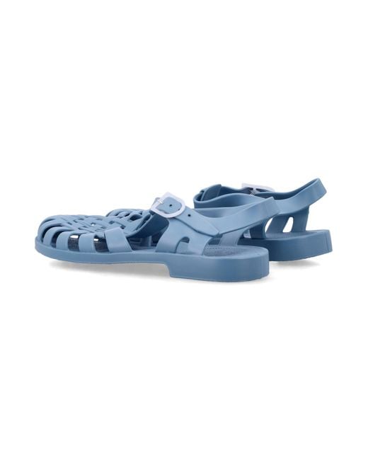 Méduse Blue Flat Shoes