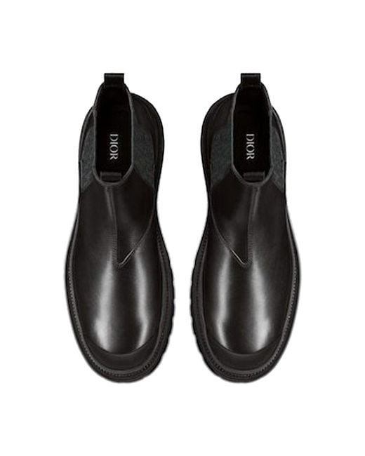Dior Chelsea-Stiefel aus Leder in Black für Herren