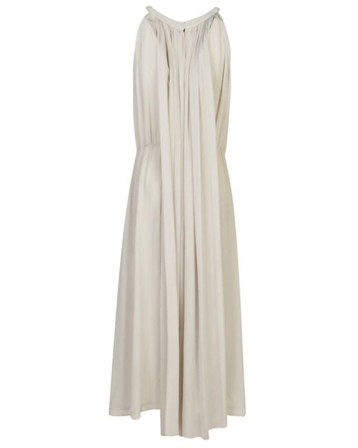 CRI.DA White Silk Midi Dress
