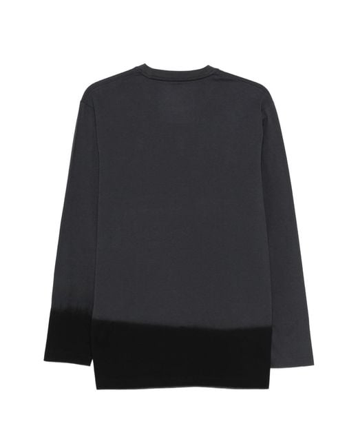 Y-3 Black U Dip Ls Tee