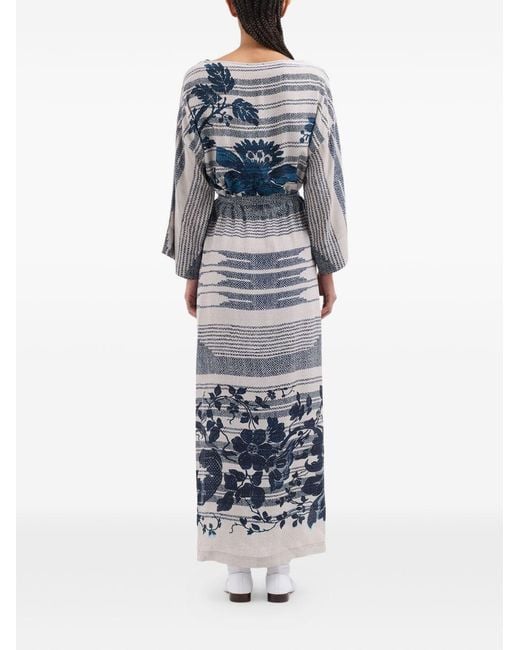 Pierre Louis Mascia Blue Dresses Silk