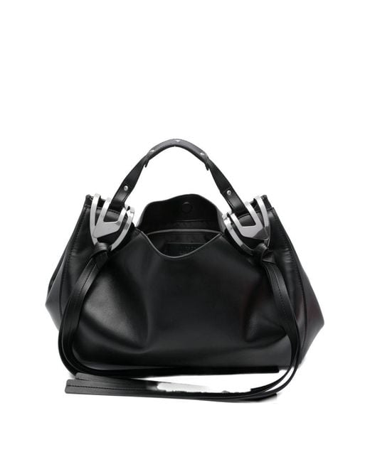 DIESEL Black Knot Medium Handbag