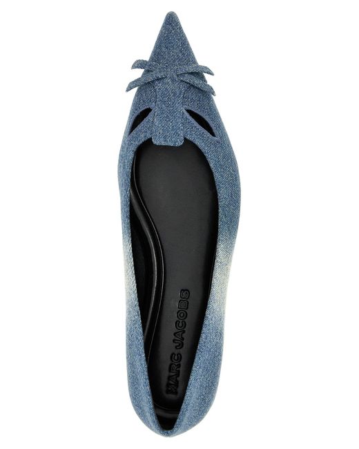 Marc Jacobs Blue 'The Denim Kat' Ballet Flats