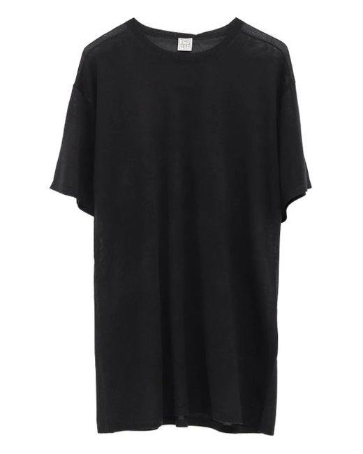 Totême  Ontspannen Fit T -shirt in het Black