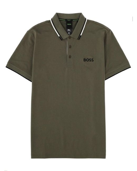 Boss Green Cotton Blend Polo for men