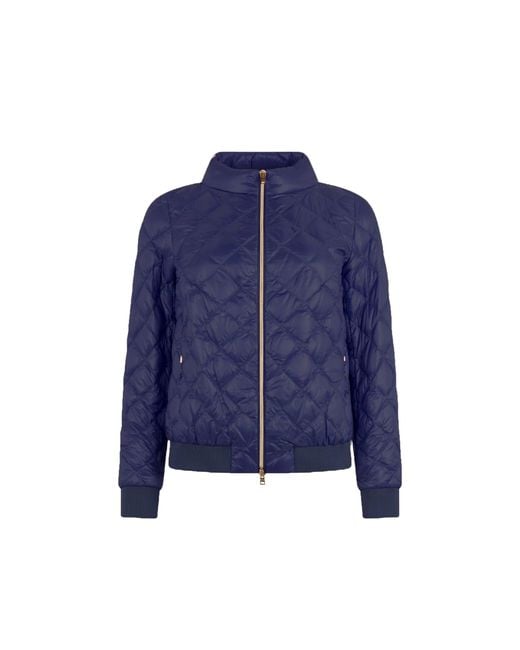 Herno Blue Quilted Down Jacket