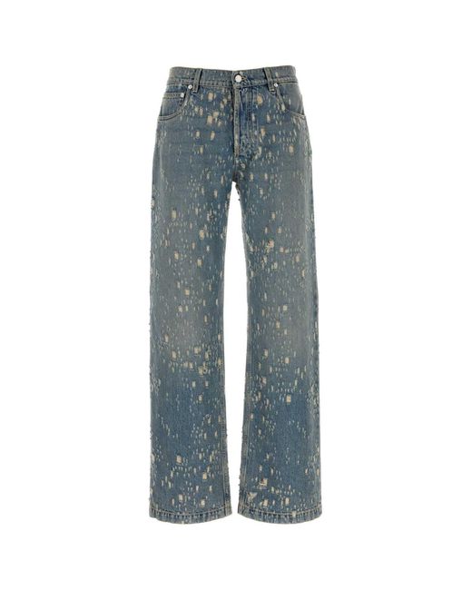 McQueen Blue Denim Jeans