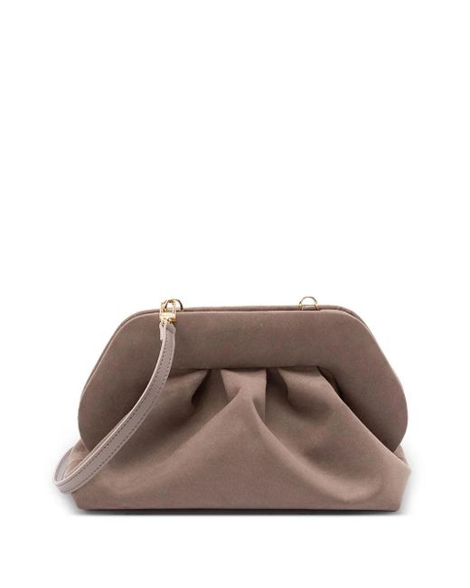 THEMOIRÈ Brown Plissee Clutch