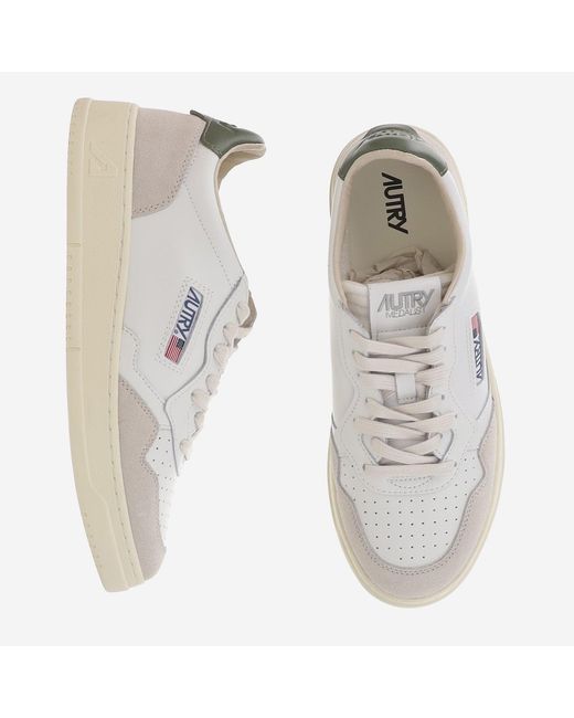 Autry Gray Medalist Low Sneakers