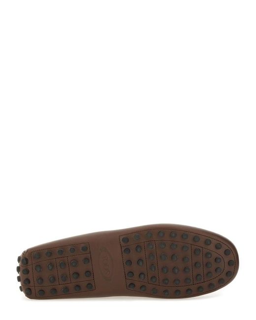 Tod's Brown Moccasin "Gommino Bubble"