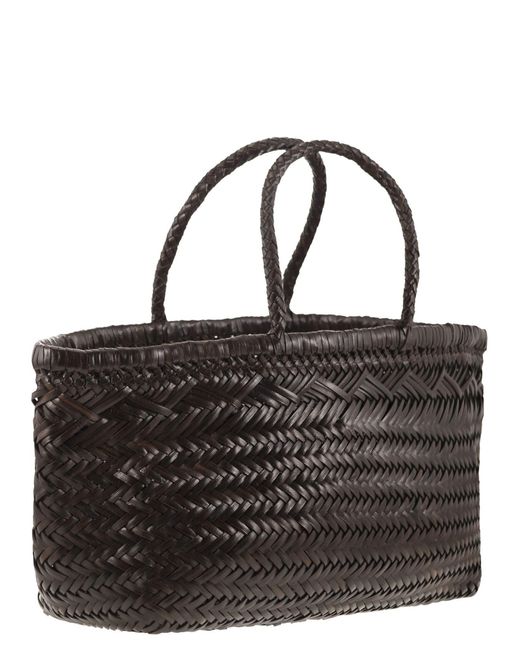 Dragon Black Triple Jump Big gewebte Ledertasche