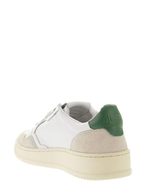 Autry White Sneakers Low Leather And Suede for men