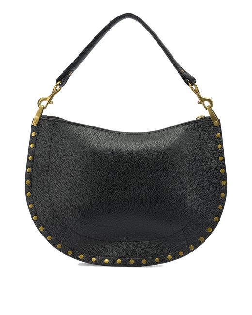 Isabel Marant Oskan Soft Zip Shoulder Bags Black