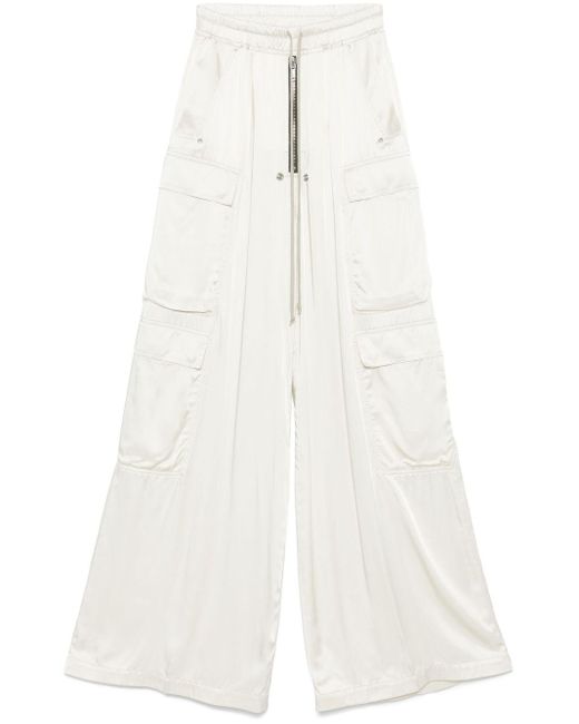 Rick Owens White Cargobelas Cargohose