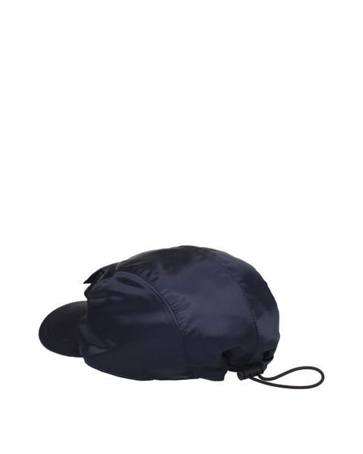 Fendi Blue Polyamide Cap (baseball Hat)