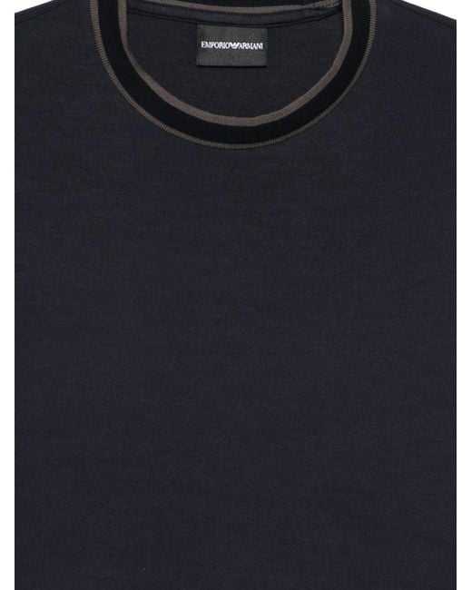 Emporio Armani Blue Logo T-Shirt for men